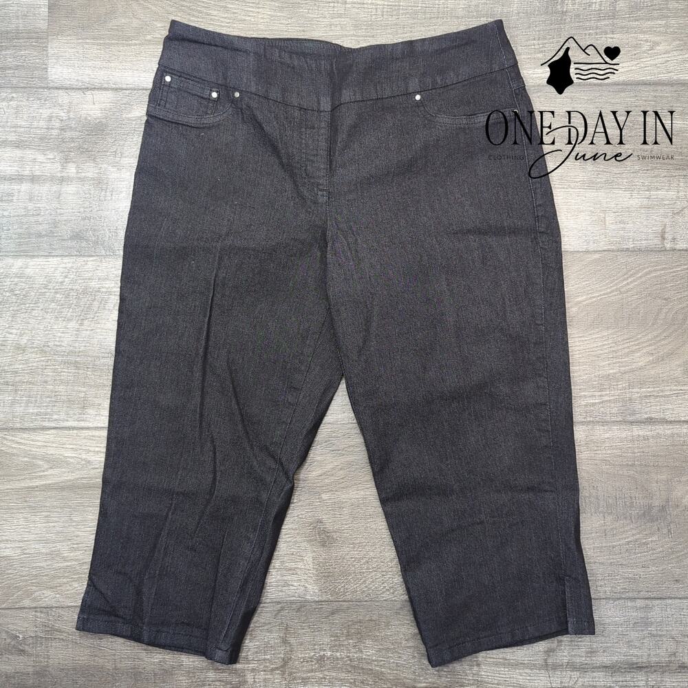 Ruby Rd. Pull On Capri Jeans Size 12